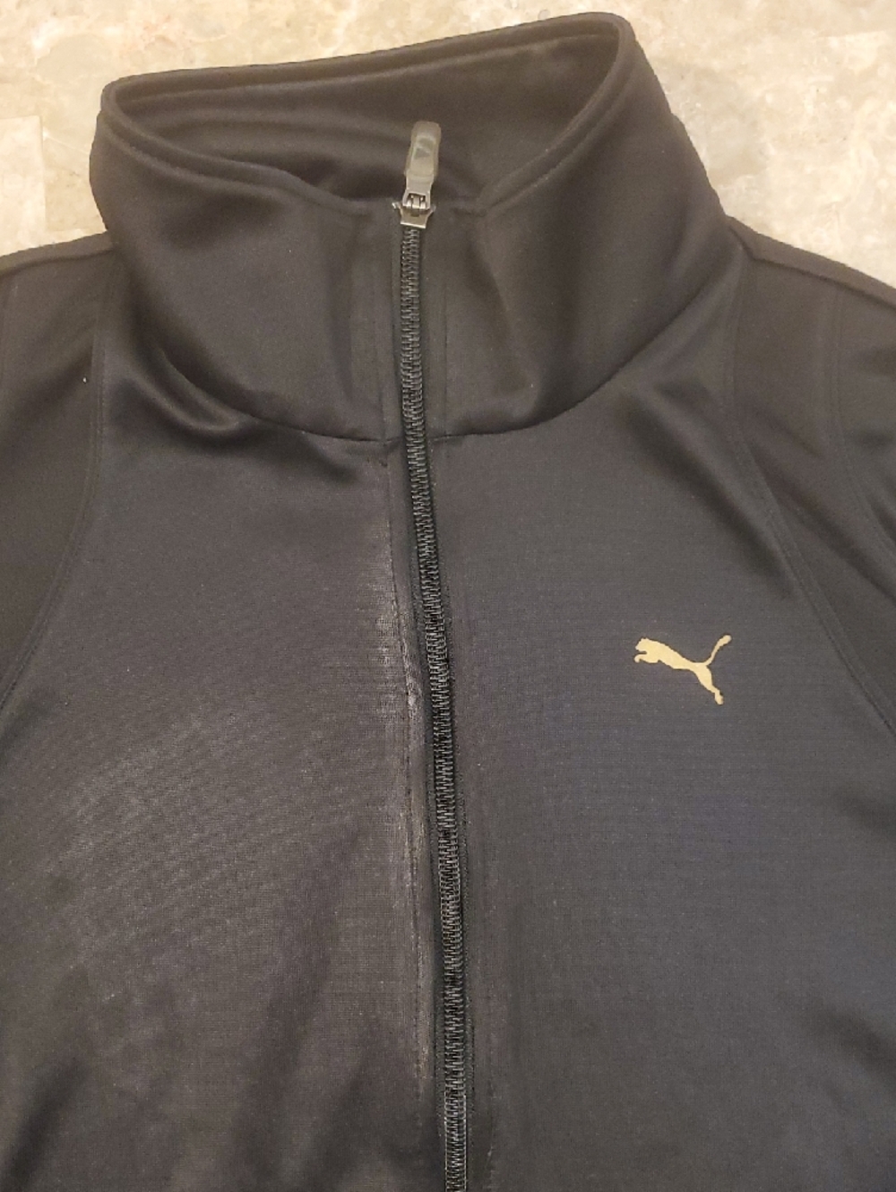 Puma Women's Athleisure Black Full-Zip Track Jacket Sweatshirt Women's Size L - Picture 12 of 13